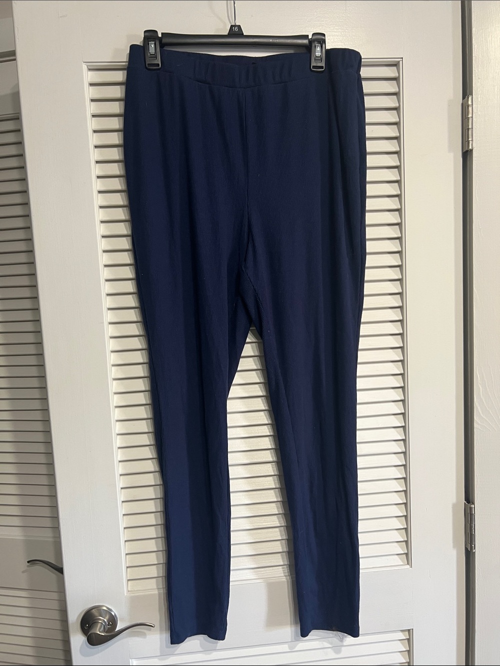 SHEIN Navy Straight-Leg Pull-On Leggings